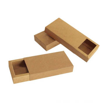 Foldable Flat Pack Kraft Paper Sliding Drawer Boxes